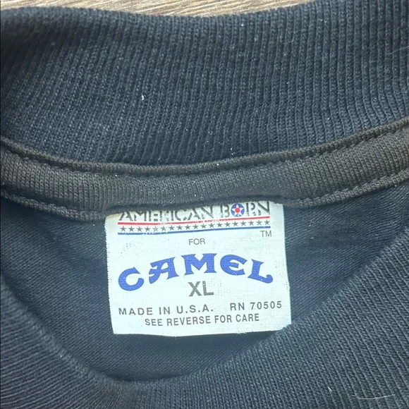 Camel Joe Vintage 1992 Black Graphic Tee - Born to Be Smooth ! XL - Picture 4 of 5